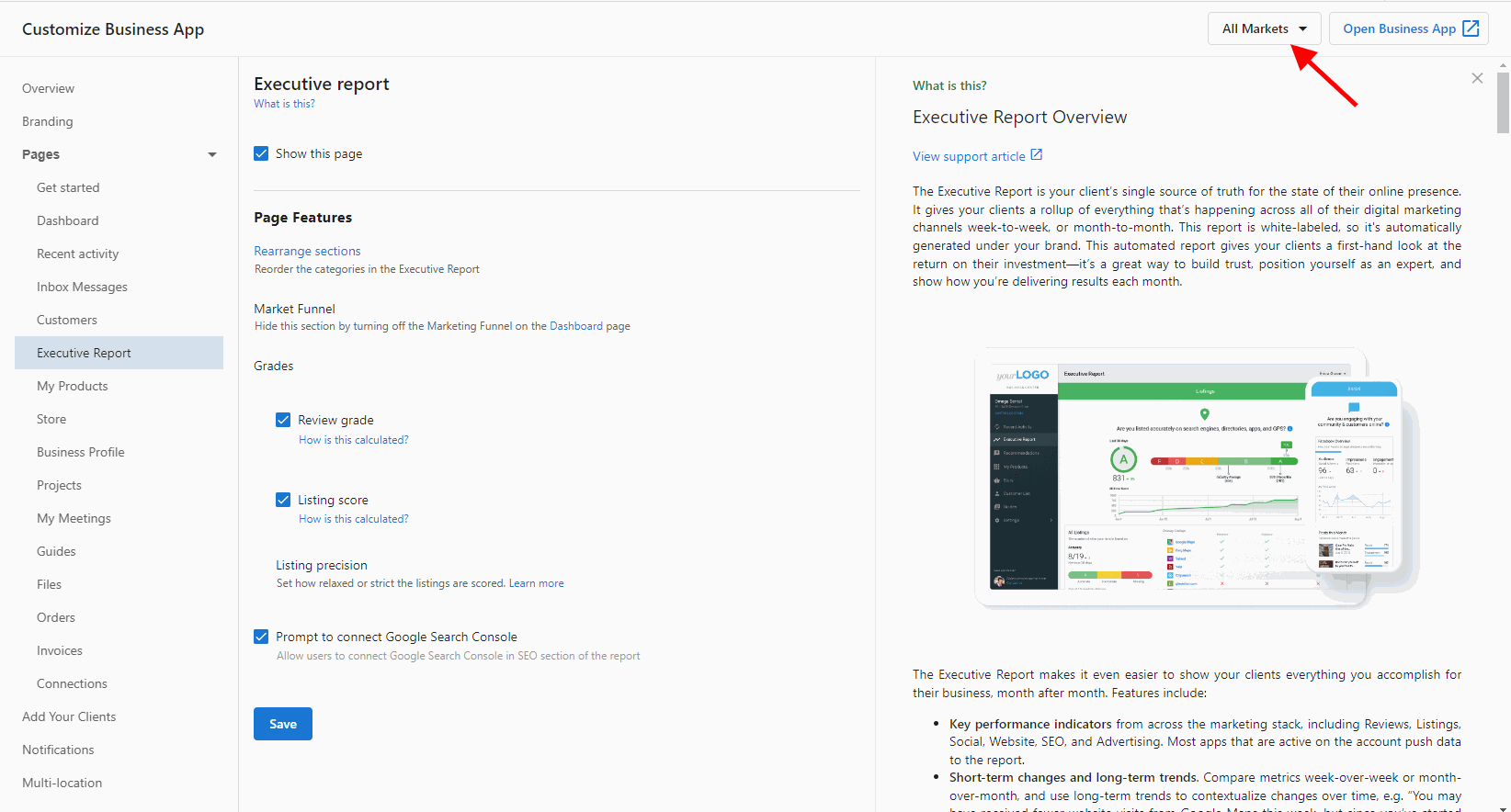 Disabling Review Grade for select markets
