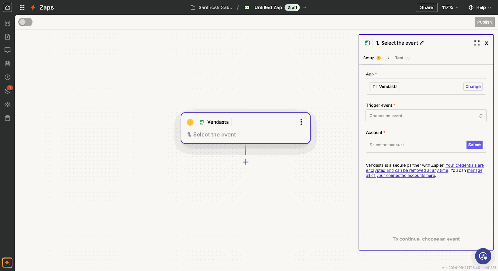 Zapier Setup Trigger