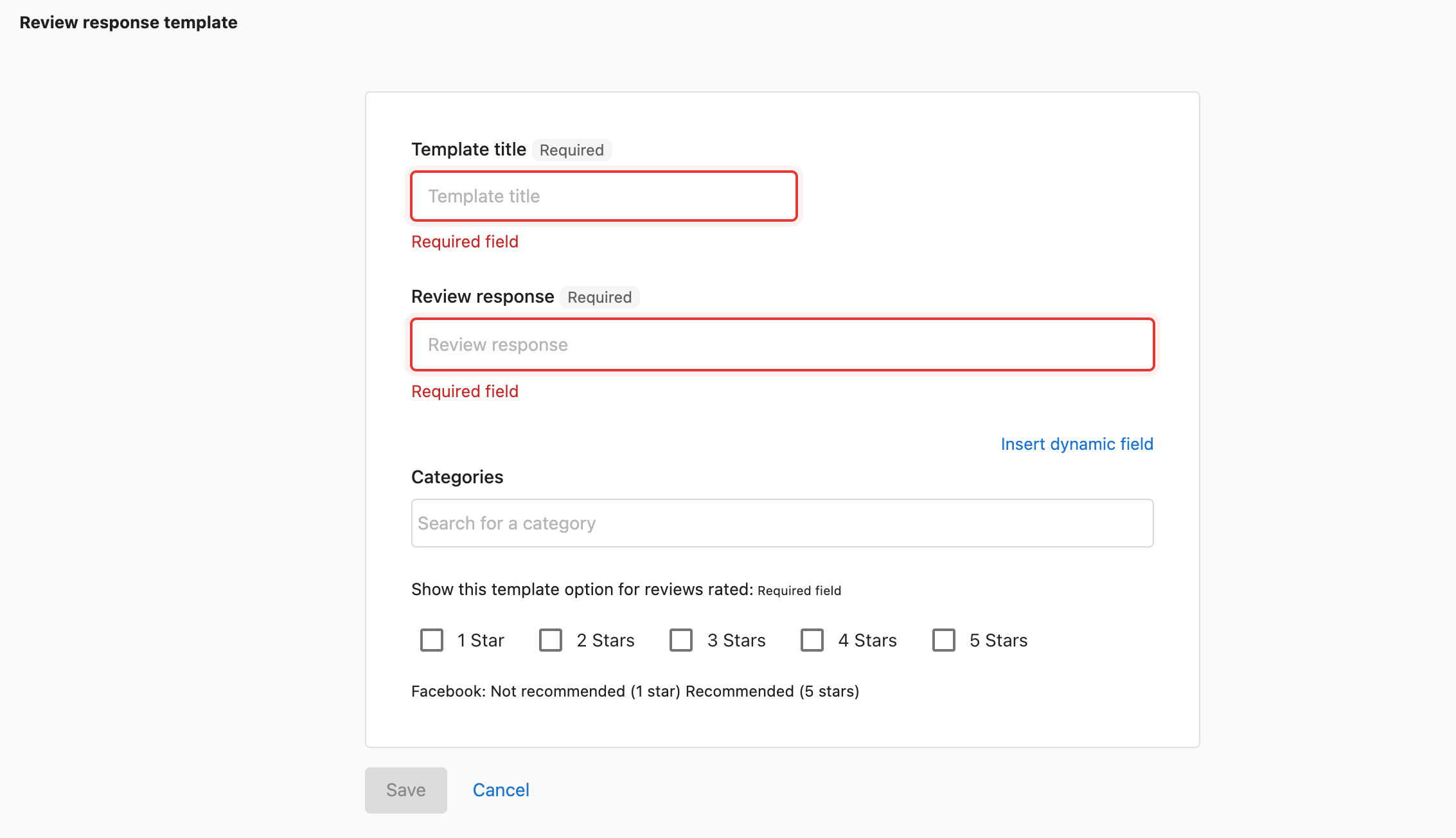 Add template interface