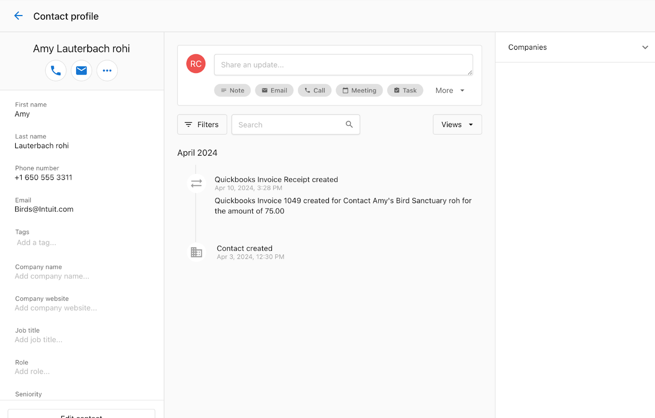 Contact Note