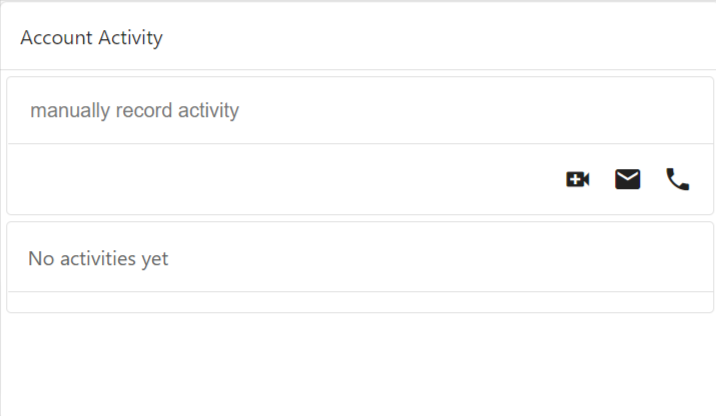 Manually record activity