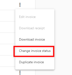 Mark invoice as paid step 2