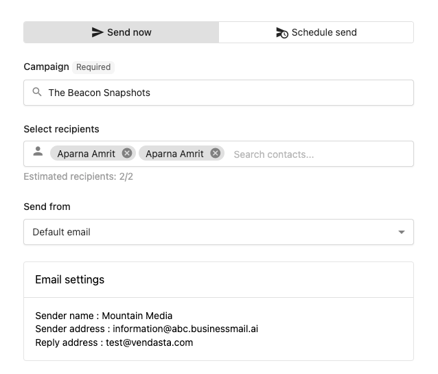 Schedule Campaigns Step 4