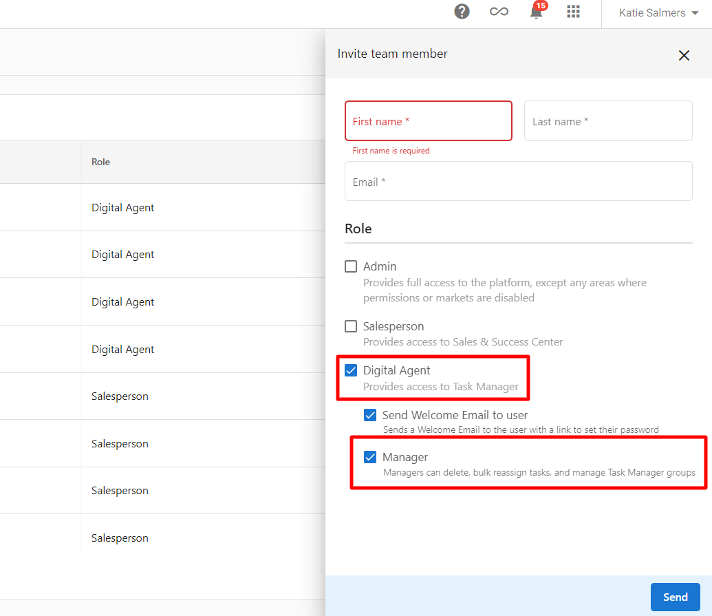 Remove user permissions from a project