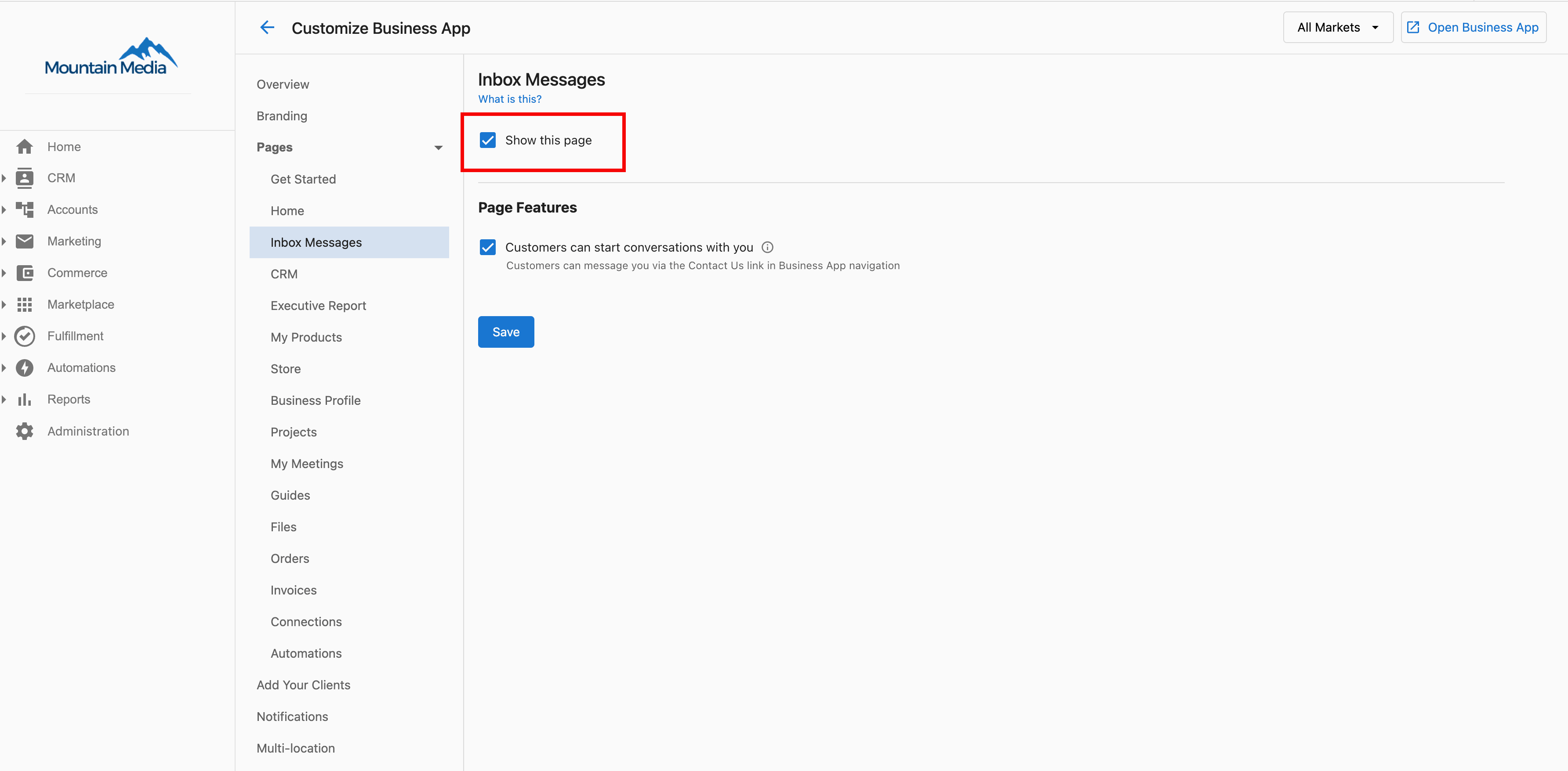 Display Conversations AI Tab setting in Partner Center
