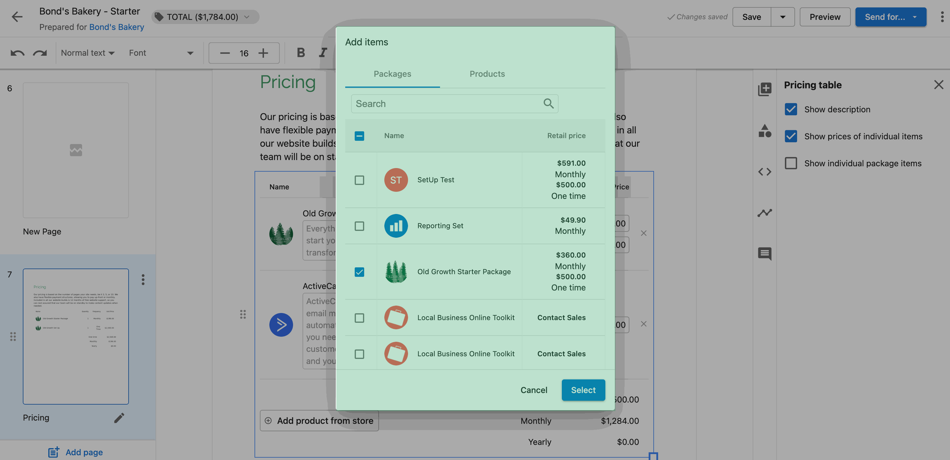 Retail Pricing